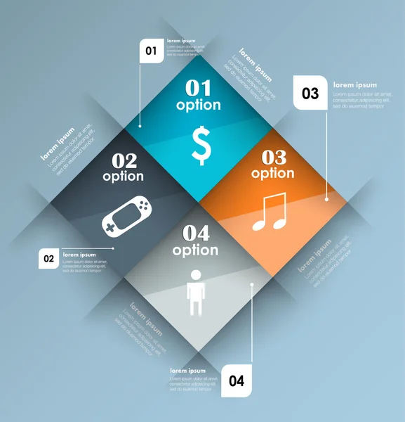 Conceptuele vectorontwerp template. infografische elementen — Stockvector