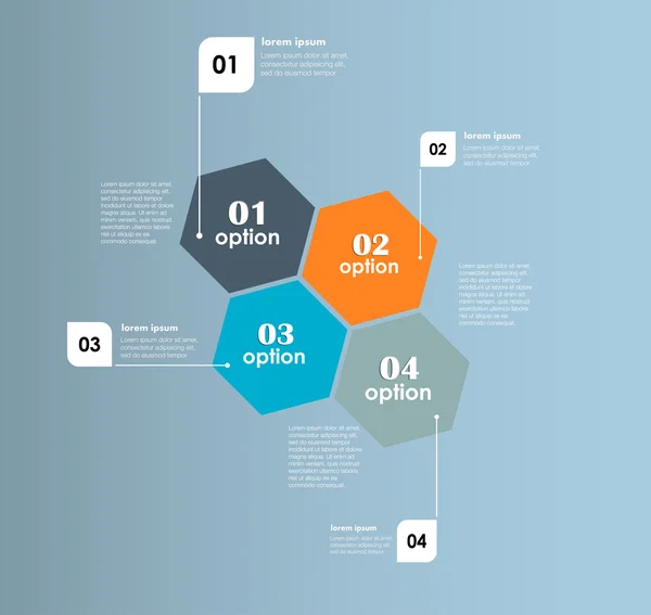 Modelo de design vetorial conceitual. elemento infográfico — Vetor de Stock