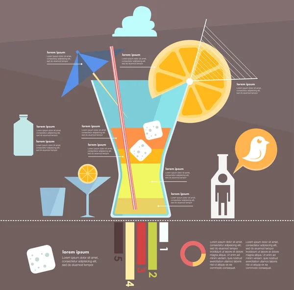 Infografik. Alkohol — Stockvektor