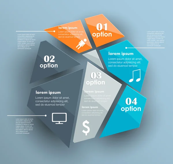 Konceptualny wektor Szablon projektu. element infografiki — Wektor stockowy