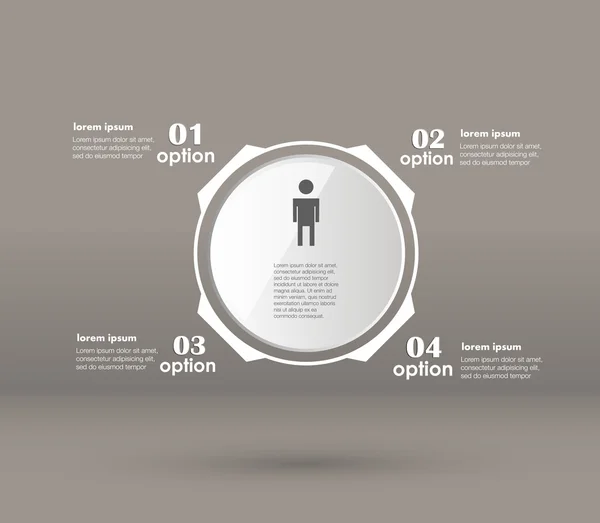 Conceptuele vectorontwerp template. infografische elementen — Stockvector