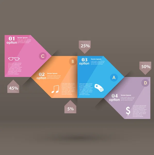 Conceptuele vectorontwerp template. infografische elementen — Stockvector