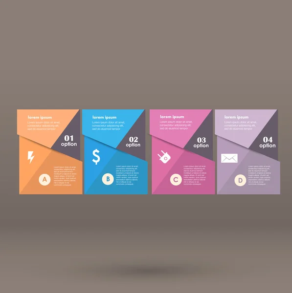 Plantilla de diseño vectorial conceptual. elemento de infografía — Vector de stock