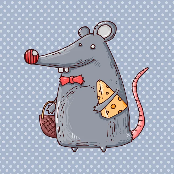 Ratón grueso — Vector de stock