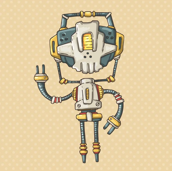 Robot de dibujos animados — Archivo Imágenes Vectoriales