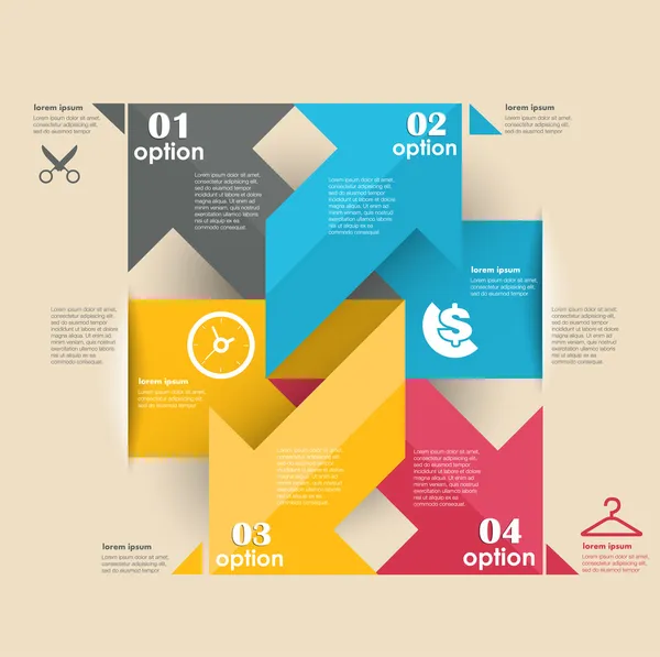 Konzeptionelle Vektor-Design-Vorlage. Element der Infografik — Stockvektor