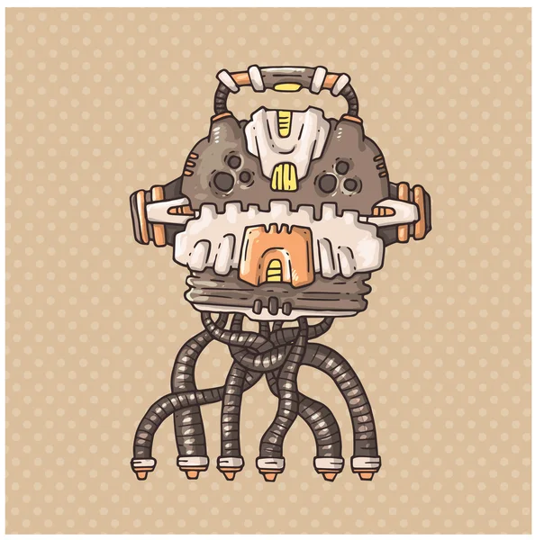 Robot octopus — Stockvector