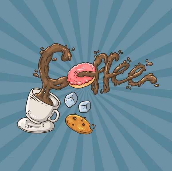 Café Word — Image vectorielle