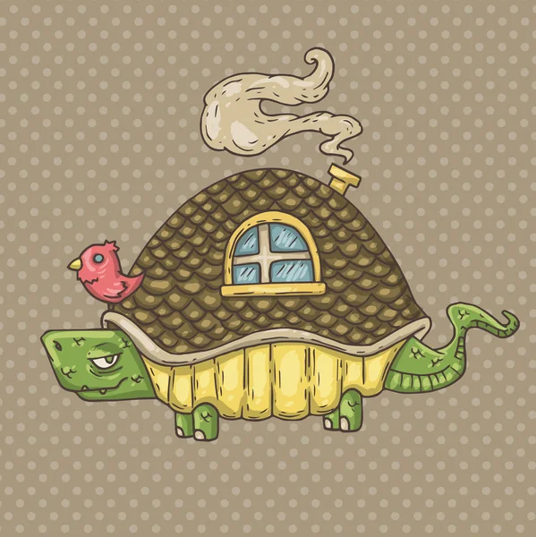 Casa de tortugas — Vector de stock