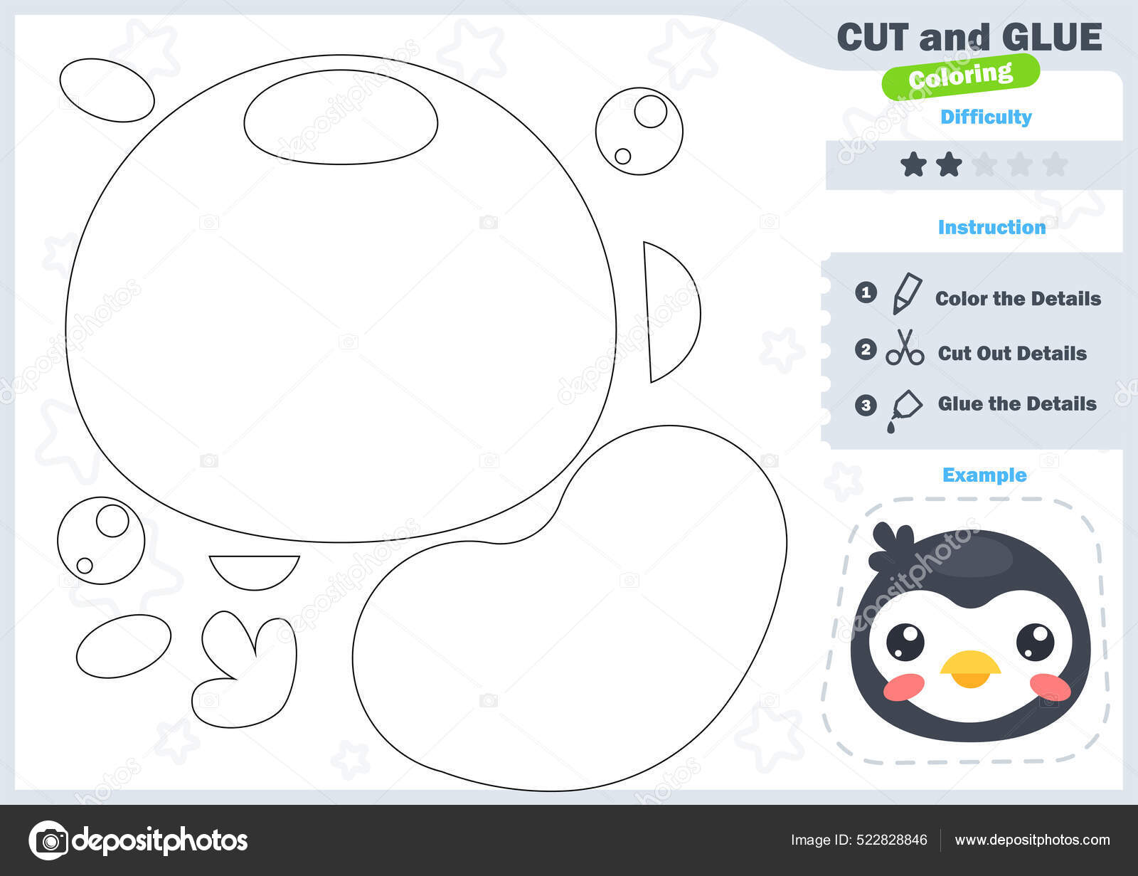 jogo de educação para crianças colorir página de pinguim bonito dos desenhos  animados usando cachecol e
