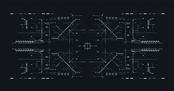 Поднимите Вверх Экраны Видео Игр Абстрактное Техническое Образование Иллюстрация Sky — стоковый вектор