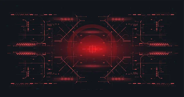 Head Näyttö Pelejä Sovelluksia Abstrakti Teknologiatila Cyberpunk Sci Kuvitus Futuristinen — vektorikuva