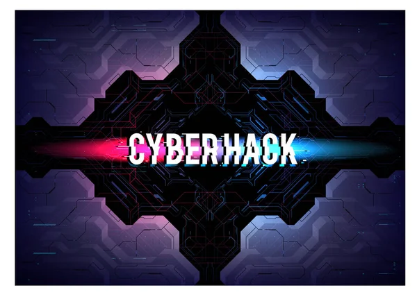 Programování Virtuální Prostředí Moderní Leták Pro Web Tisk Hacking Cyberpunk — Stockový vektor