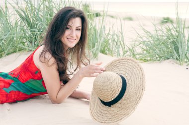 Gürcü kız sahilde