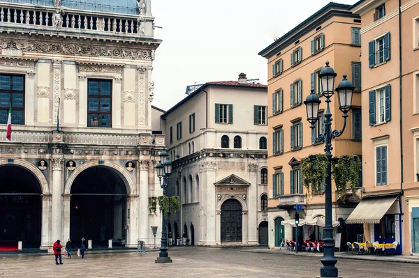 Gatorna i gamla brescia — Stockfoto