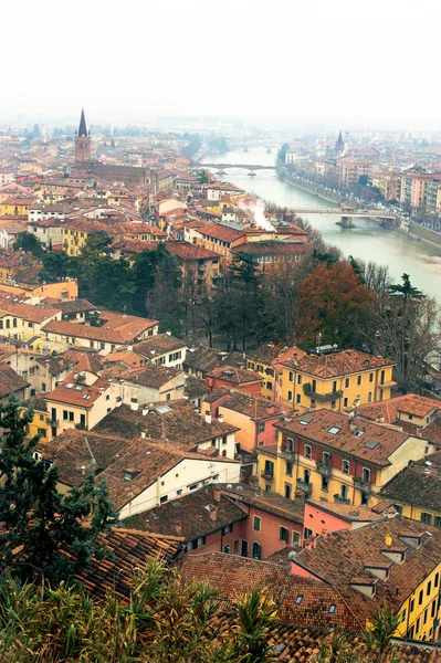 Panorama of Verona, with the river — Stock Photo, Image