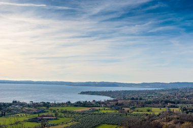 sahil, garda Gölü, desencano, İtalya (la rocca, isolda di san b