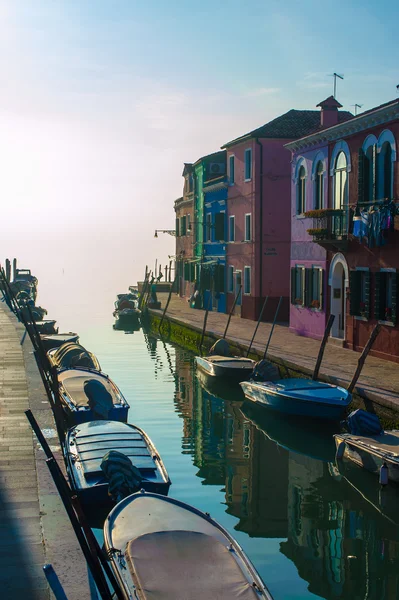 Burano, italia, amanecer — Foto de Stock