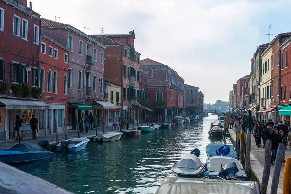 Kanalerna i Venedig, murano, burano — Stockfoto