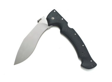 Beyaz bir arka planda sustalı bıçak