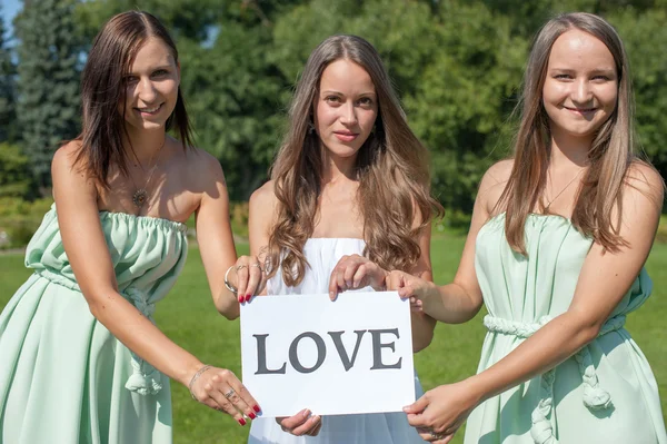 Älska tjejer — Stockfoto