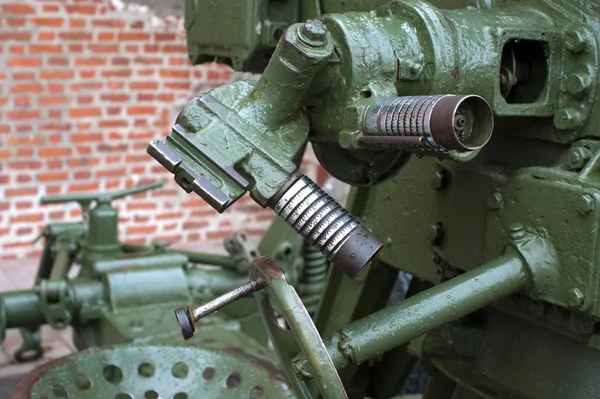 Crosstalk mechanism in Russian 85-mm anti-aircraft gun — Stock Photo, Image