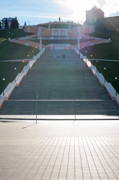 Escalier Chkalov à Nijni Novgorod — Photo