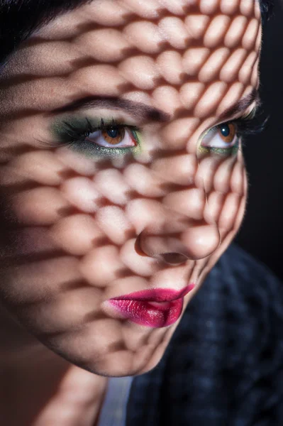 Portrait of beautiful girl with make-up — Stock Photo, Image