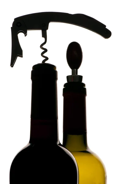 Cavatappi e bottiglie — Foto Stock
