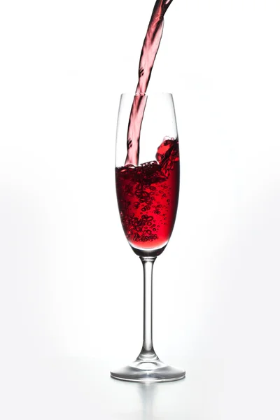 Glas Rotwein — Stockfoto