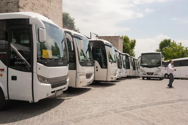 Parcheggio per autobus — Foto Stock