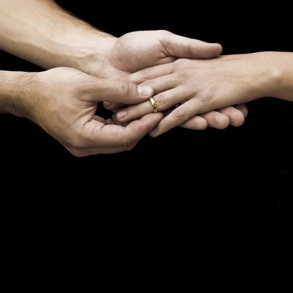 Mãos de casamento — Fotografia de Stock