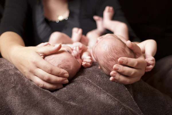 Gemelos recién nacidos — Foto de Stock