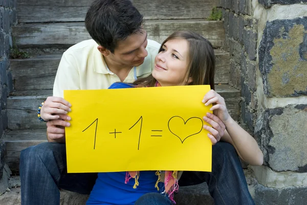 Estudiantes amor — Foto de Stock