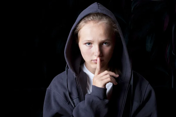 Adolescente triste — Fotografia de Stock