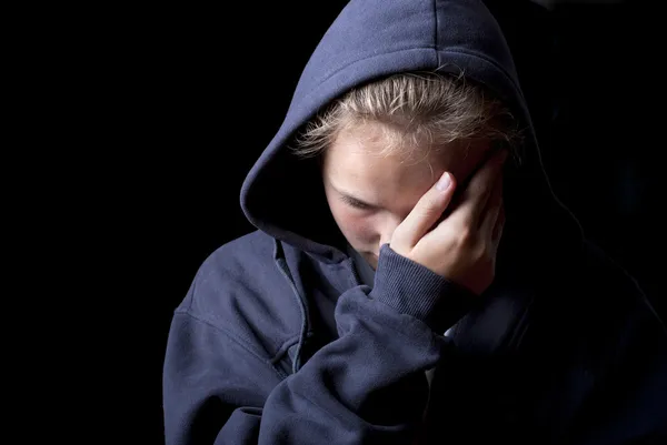 Adolescente triste — Fotografia de Stock