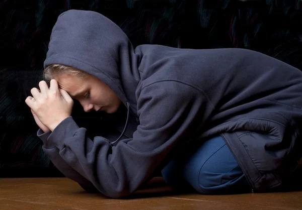 Adolescente triste — Fotografia de Stock