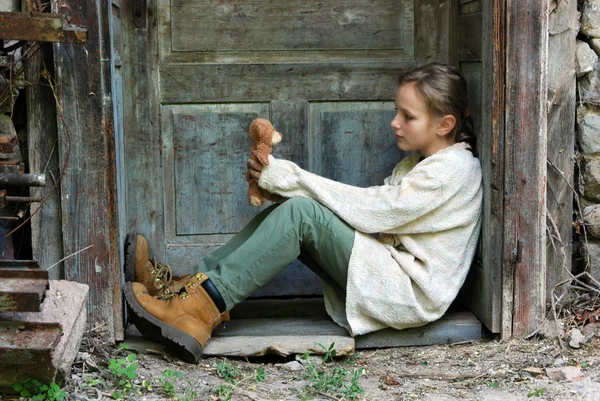 Niño triste. — Foto de Stock