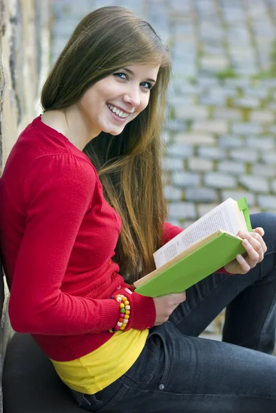 Girl with book Stock Image