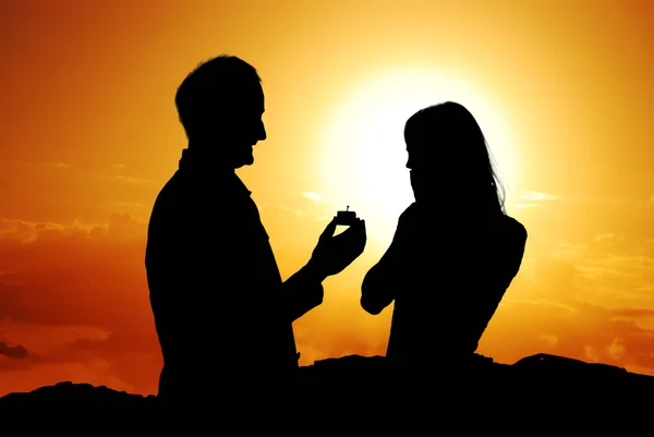 Proposal scene — Stock Photo, Image