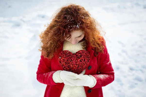 Sneeuw liefde — Stockfoto