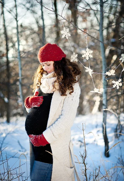 Invierno Embarazo — Foto de Stock