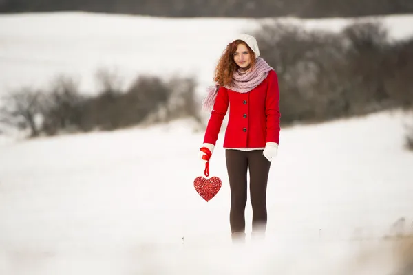 Sneeuw liefde — Stockfoto