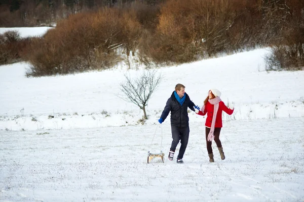 Snö kärlek — Stockfoto