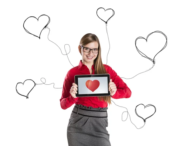 Internet love — Stock Photo, Image