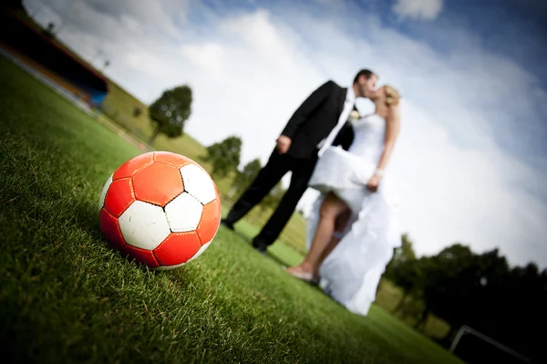 Hochzeit im Freien Porträts — Stockfoto