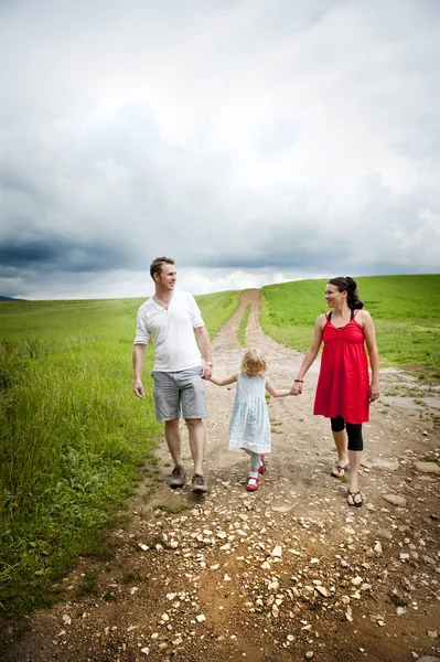 Lycklig familj — Stockfoto