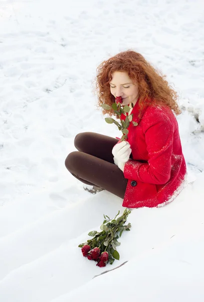 Sneeuw liefde — Stockfoto