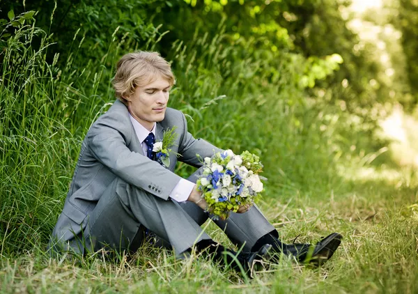 Beautiful groom — Stock Photo, Image