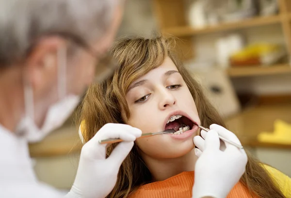 Dental besök — Stockfoto